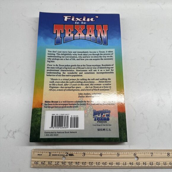 Fixin' To Be Texan By Helen Bryant  Paper Back Book - Picture 11 of 11